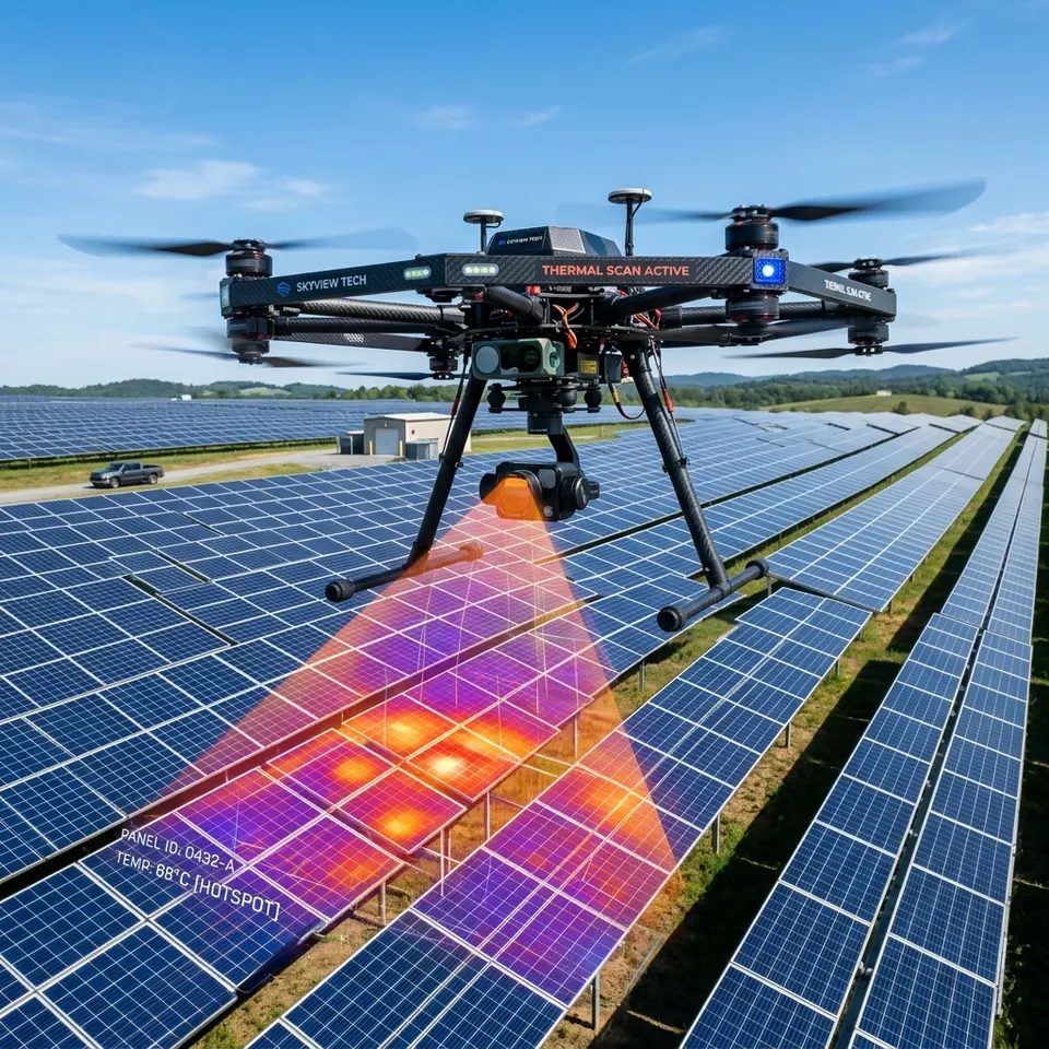 Premium Solar Farm Layout